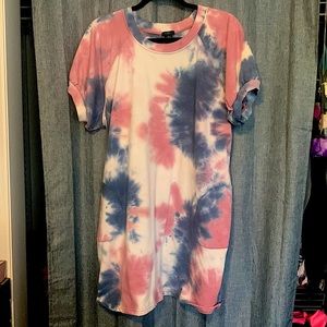 Plus Size TieDye T-Shirt Dress